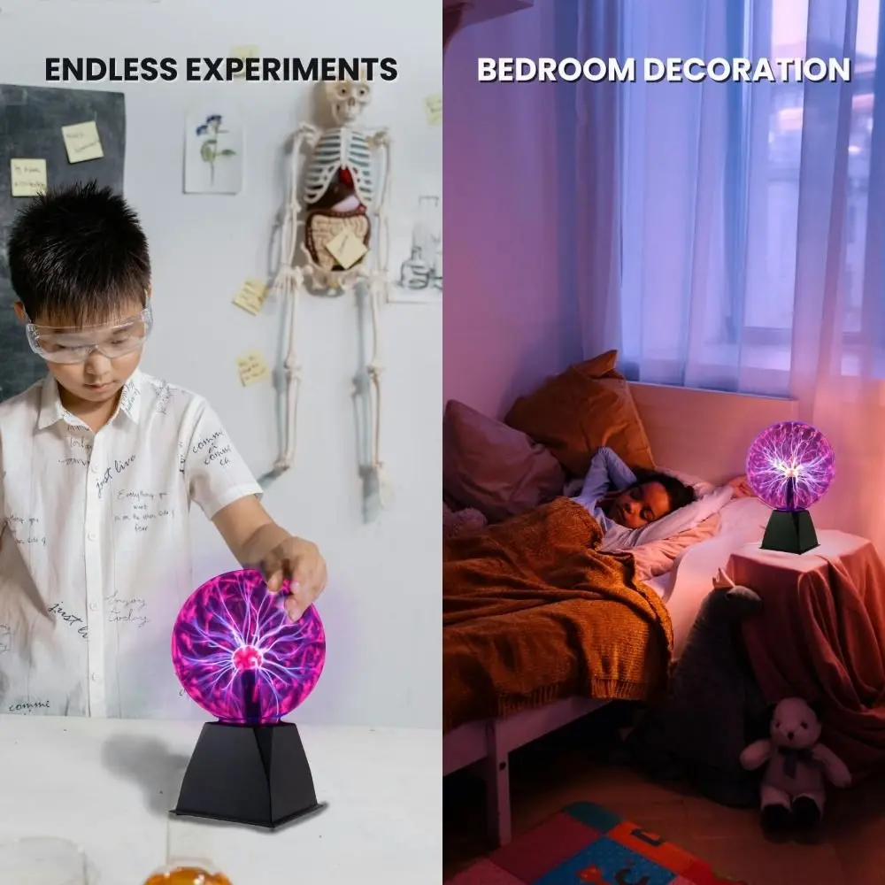 Creative Touch Magic Plasma Ball Lamp Sound Control Atmosphere Plasma Light LED Sensitive LED Night Light
Creative Touch Magic Plasma Ball Lamp Sound Control Atmosphere Plasma Light LED Sensitive LED Night Light