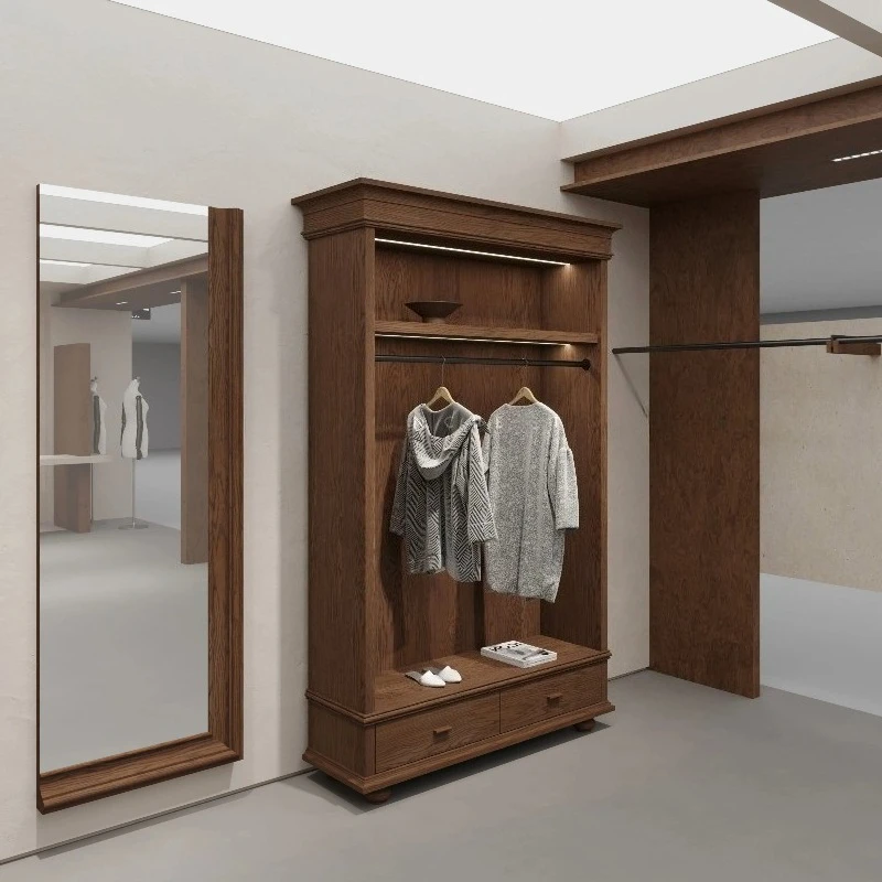 Mid-century Style Solid Wood Clothing Store Display Cabinet Modern Retro Display Cabinets Fashion Commercial Furniture FYMC
Mid-century Style Solid Wood Clothing Store Display Cabinet Modern Retro Display Cabinets Fashion Commercial Furniture FYMC