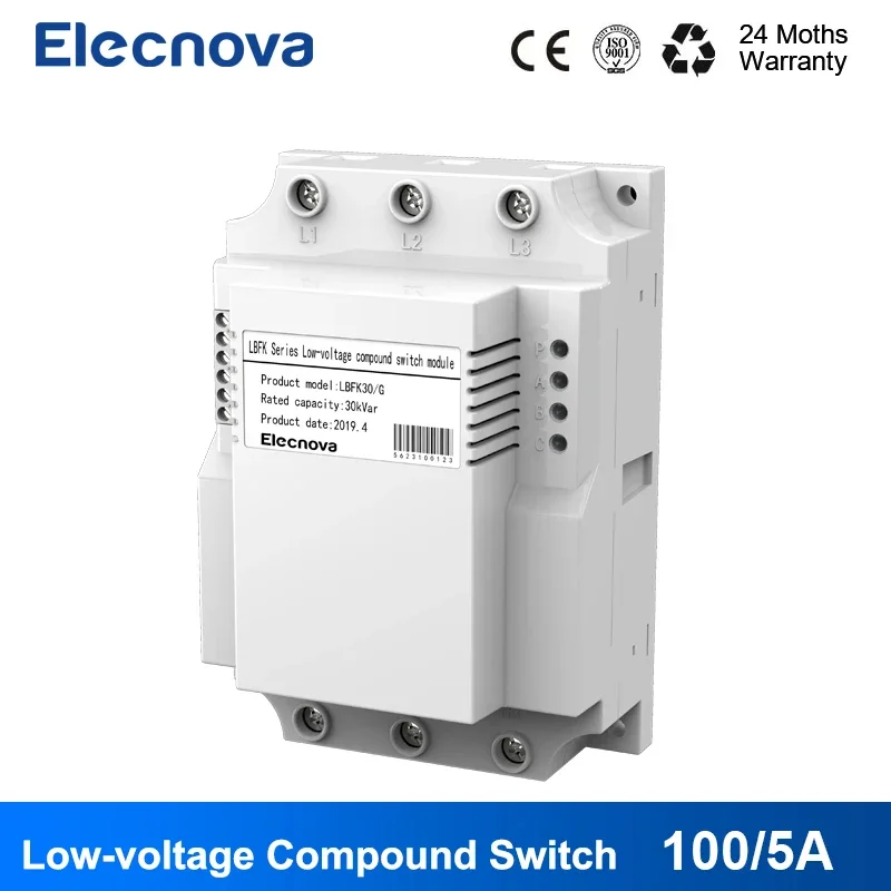 Elecnova LBFK Series Low-voltage Compound Switch Module for the Switching of Low-voltage Reactive Power Compensation
Elecnova LBFK Series Low-voltage Compound Switch Module for the Switching of Low-voltage Reactive Power Compensation