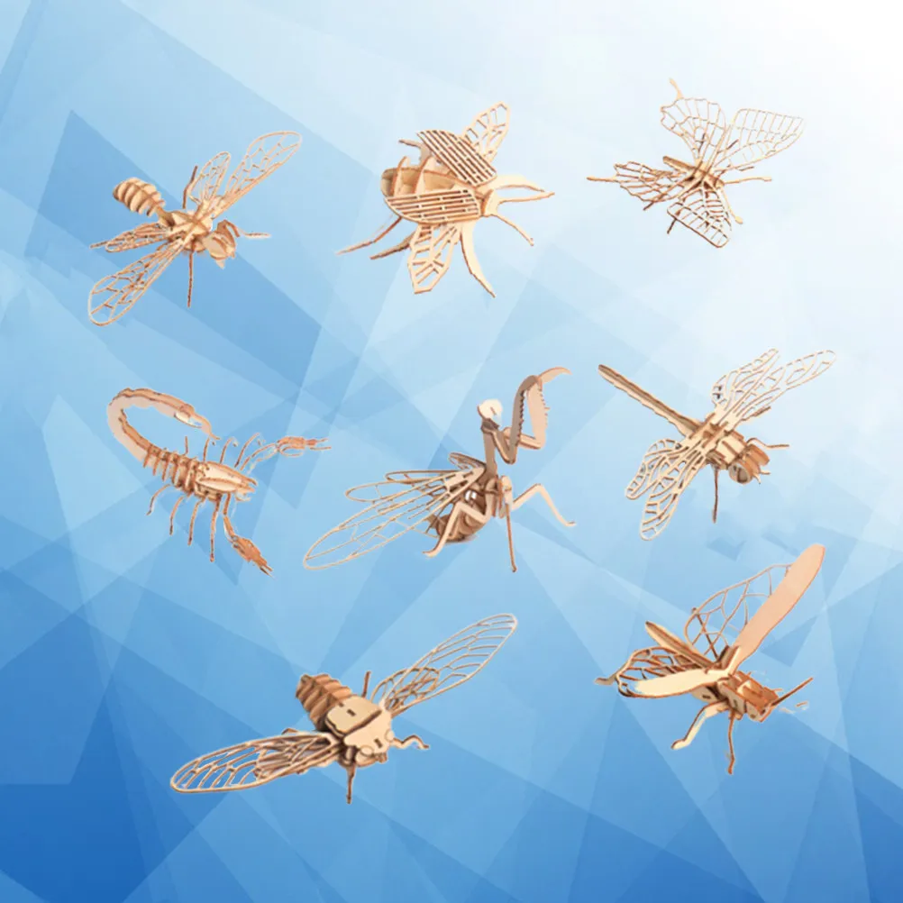 Набор из 8 деревянных пазлов-насекомых: реалистичные развивающие головоломки для детей, набор для творчества и развития воображения
Набор из 8 деревянных пазлов-насекомых: реалистичные развивающие головоломки для детей, набор для творчества и развития воображения