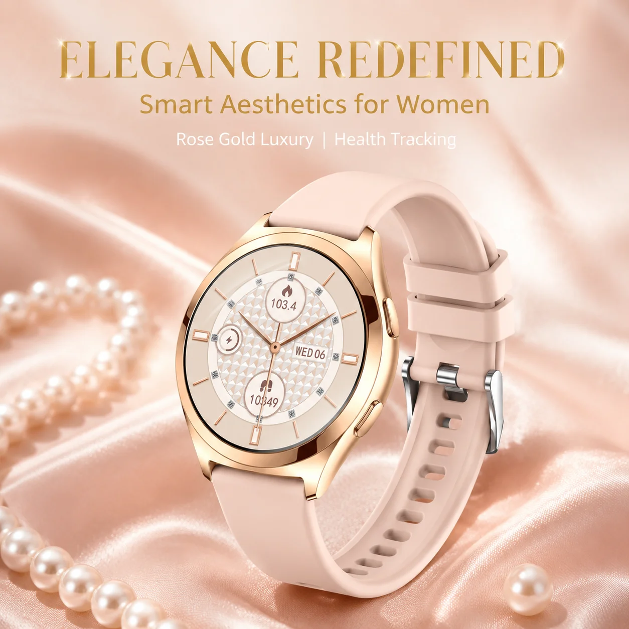 Luxury 1.27" HD Smartwatch for Women Bluetooth Call Custom Dial Sports Health Monitor IP68 Waterproof Bracelet Gift
Luxury 1.27" HD Smartwatch for Women Bluetooth Call Custom Dial Sports Health Monitor IP68 Waterproof Bracelet Gift