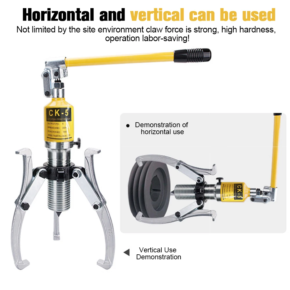 5 Ton Hydraulic Gear Puller 3-Jaw Bearing Hub Separator Separator Tool for Pulling Hubs Flanges Gears Bearings
5 Ton Hydraulic Gear Puller 3-Jaw Bearing Hub Separator Separator Tool for Pulling Hubs Flanges Gears Bearings