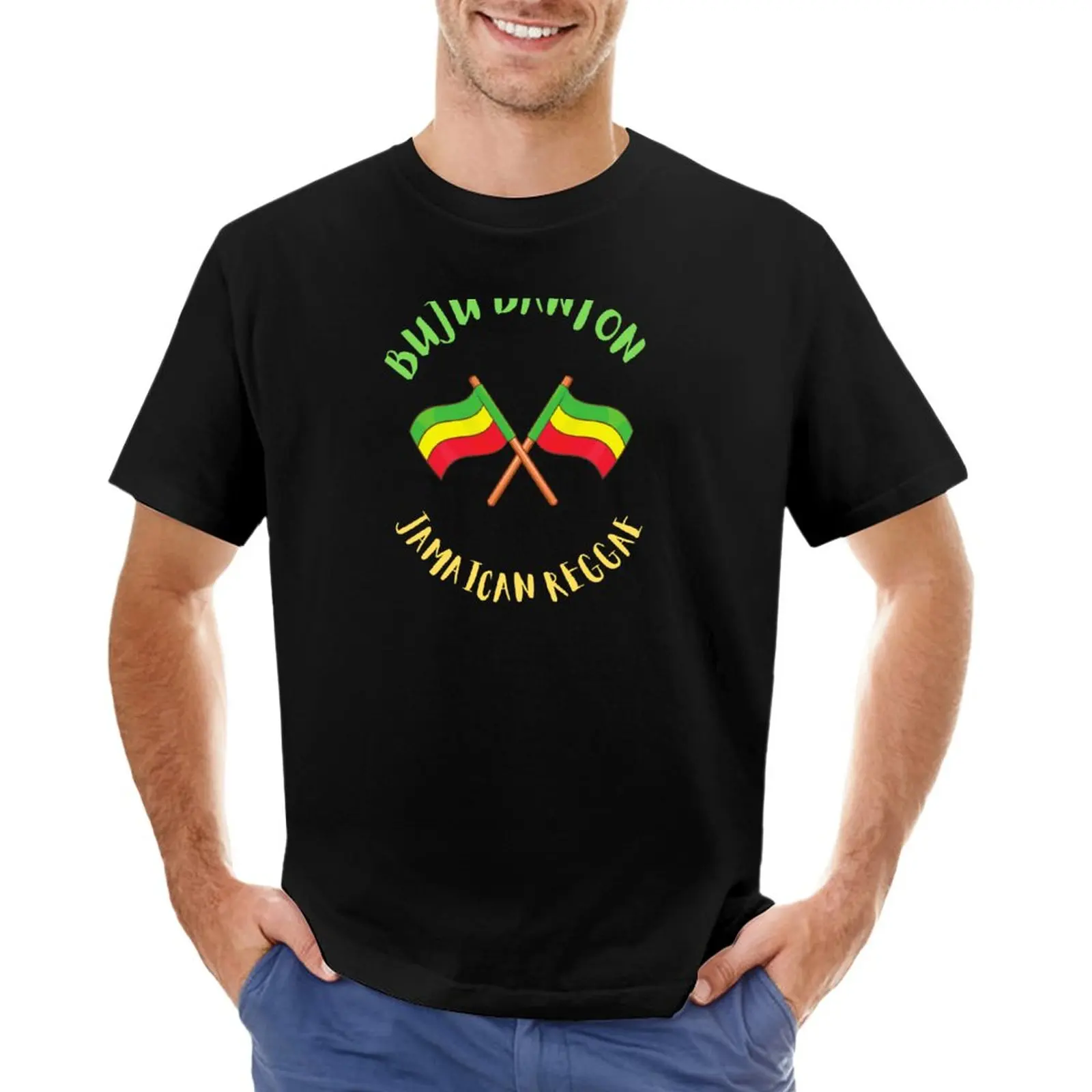 Buju Banton Jamaican Flag Design T-Shirt animal prinfor boys Blouse korean fashion mens t shirt
Buju Banton Jamaican Flag Design T-Shirt animal prinfor boys Blouse korean fashion mens t shirt