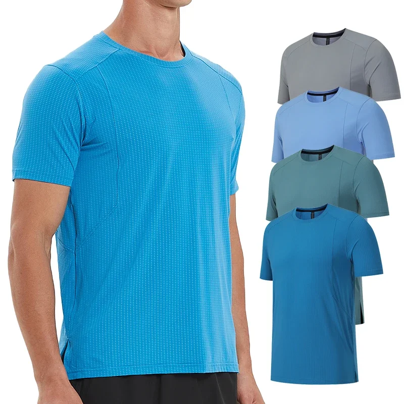 Men Summer Fitness T-shirt Slim Short-sleeved Tops Basketball and Football Training Clothes Sports Quick-drying Short Sleeved
Men Summer Fitness T-shirt Slim Short-sleeved Tops Basketball and Football Training Clothes Sports Quick-drying Short Sleeved