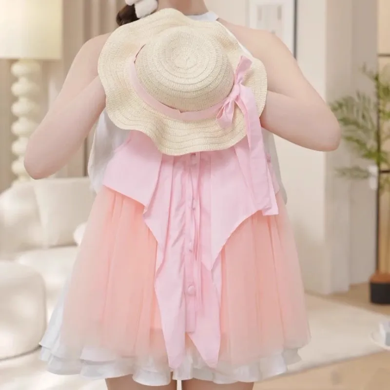 TOY-2025Summer New Girls' High-End Dress Little Girl Elegant Patchwork Vest Dress Mesh Princess Dress
TOY-2025Summer New Girls' High-End Dress Little Girl Elegant Patchwork Vest Dress Mesh Princess Dress
