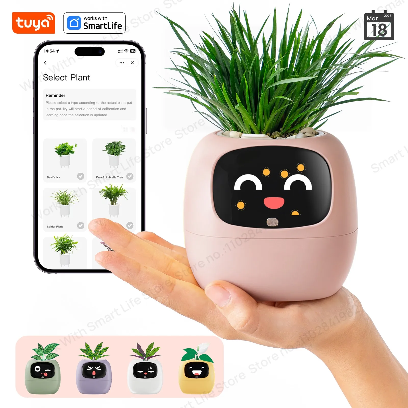 НОВЫЙ Умный робот-растение Tuya Ivy "Gen 2", робот-питомец в виде плюща, более 100 эмодзи, матовая подарочная коробка, технологичный подарок, упрощает и делает выращивание растений веселым делом
НОВЫЙ Умный робот-растение Tuya Ivy "Gen 2", робот-питомец в виде плюща, более 100 эмодзи, матовая подарочная коробка, технологичный подарок, упрощает и делает выращивание растений веселым делом
