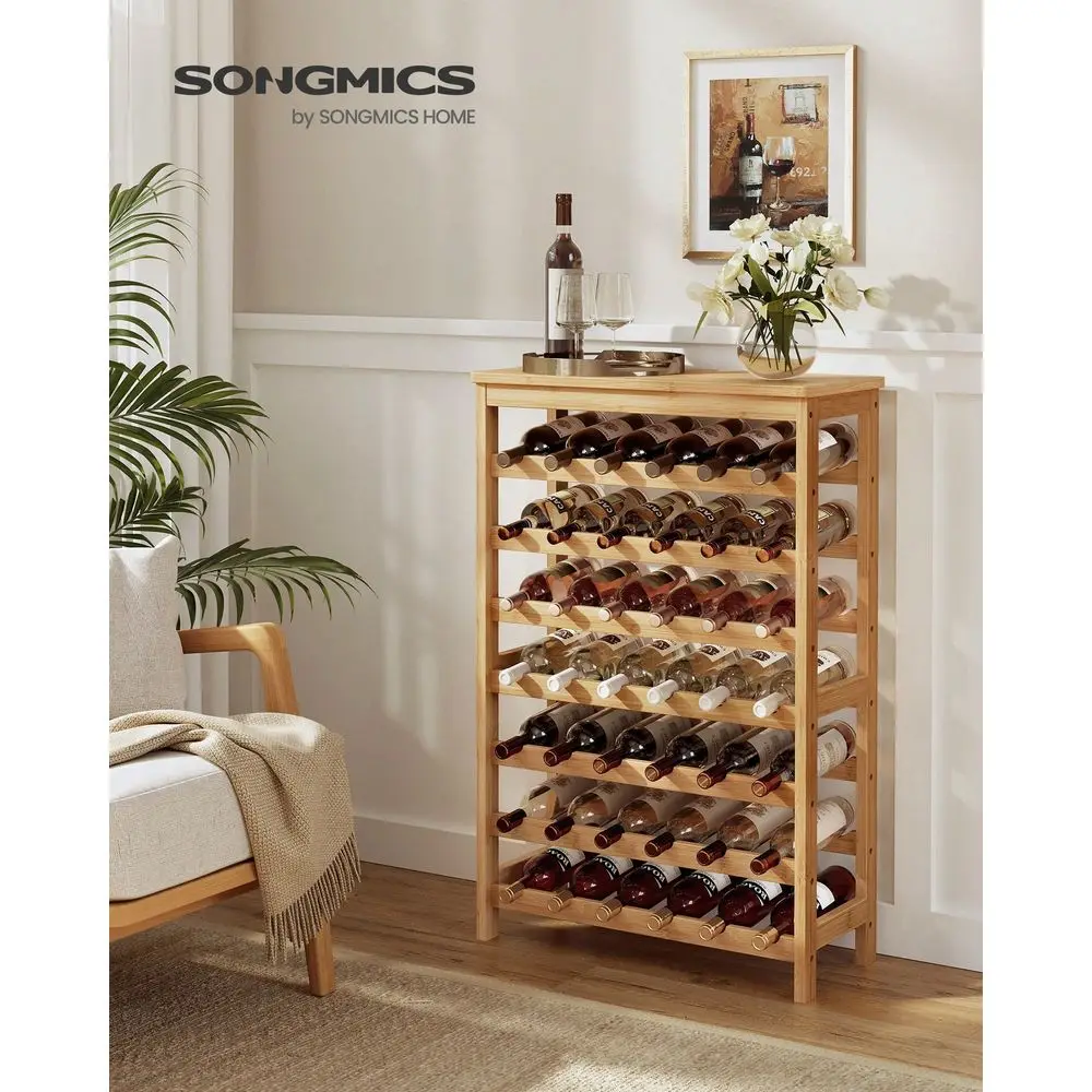 42Bottle Wine Rack Free Standing Floor, 7Tier Display Wine Storage Shelves With Table Top, Bamboo WobbleFree Bottle Holder For
42Bottle Wine Rack Free Standing Floor, 7Tier Display Wine Storage Shelves With Table Top, Bamboo WobbleFree Bottle Holder For