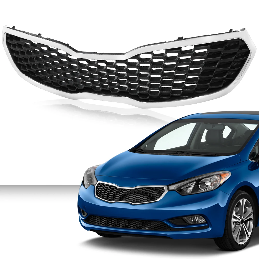 Решетка переднего бампера автомобиля в сборе, подходит для Kia Forte Sx Ex Lx 2014 2015 2016 годов 86350A7500 Ki1200156, сетка черного цвета с хромированной отделкой
Решетка переднего бампера автомобиля в сборе, подходит для Kia Forte Sx Ex Lx 2014 2015 2016 годов 86350A7500 Ki1200156, сетка черного цвета с хромированной отделкой