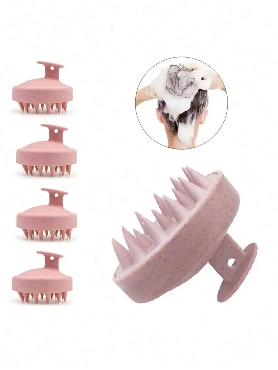 Pink Plastic Scalp Massage Brush With Soft Bristles For Hair Cleaning And Body Care
Pink Plastic Scalp Massage Brush With Soft Bristles For Hair Cleaning And Body Care