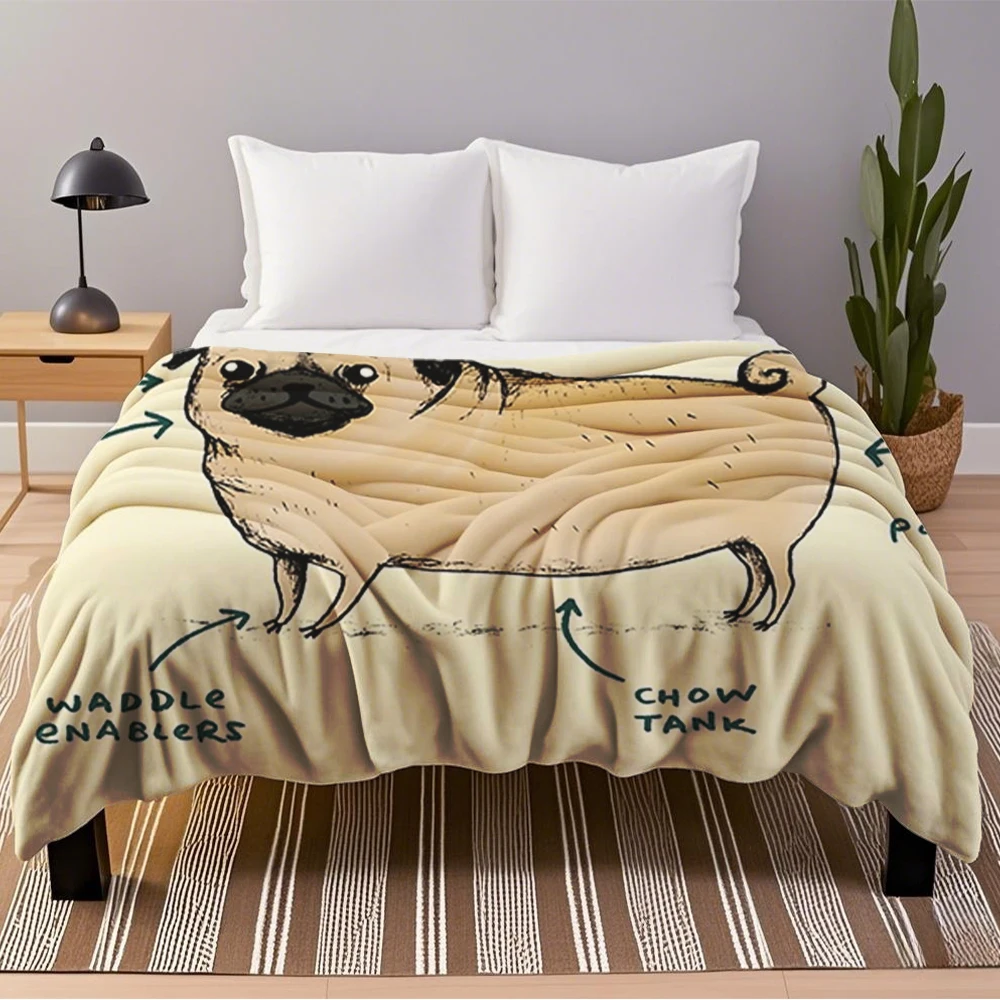 Year-Round Use Bohemian Flannel Soft Blankets Anatomy Of A Pug Throw Duvet Cover Wrinkle-Resistant Blanket For Hotels Office
Year-Round Use Bohemian Flannel Soft Blankets Anatomy Of A Pug Throw Duvet Cover Wrinkle-Resistant Blanket For Hotels Office