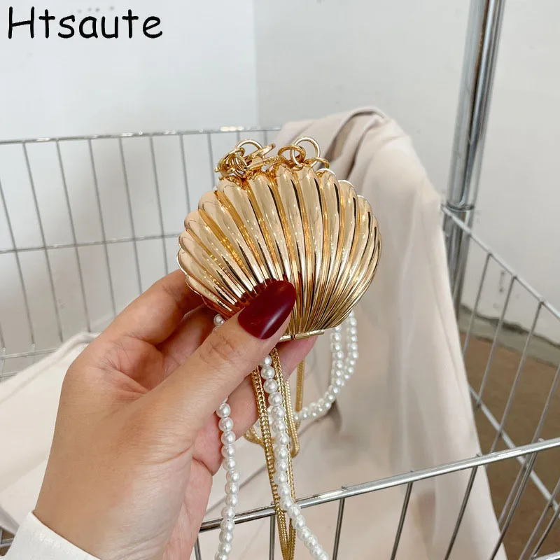 Mini Shell Shape Matel Bags Single Shoulder Bags Chain Clutch Crossbody Bag Metal Buckle Girl Small Wallet Lipstick Pouch
Mini Shell Shape Matel Bags Single Shoulder Bags Chain Clutch Crossbody Bag Metal Buckle Girl Small Wallet Lipstick Pouch