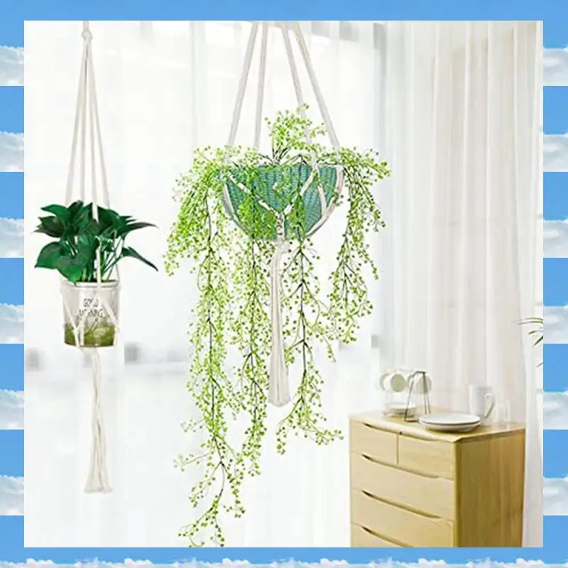 4 Pack Hanging Planters Baskets With 4 Hanging Hooks Cotton Rope Macrame Plant Hanger
4 Pack Hanging Planters Baskets With 4 Hanging Hooks Cotton Rope Macrame Plant Hanger