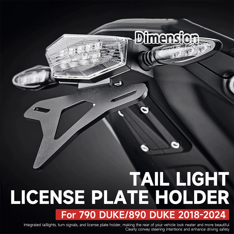 For 790 DUKE/890 DUKE 2018-2024 Motorcycle Rear Short Tail Integrated Light Frame License Plate Rack Tail Frame Bracket
For 790 DUKE/890 DUKE 2018-2024 Motorcycle Rear Short Tail Integrated Light Frame License Plate Rack Tail Frame Bracket