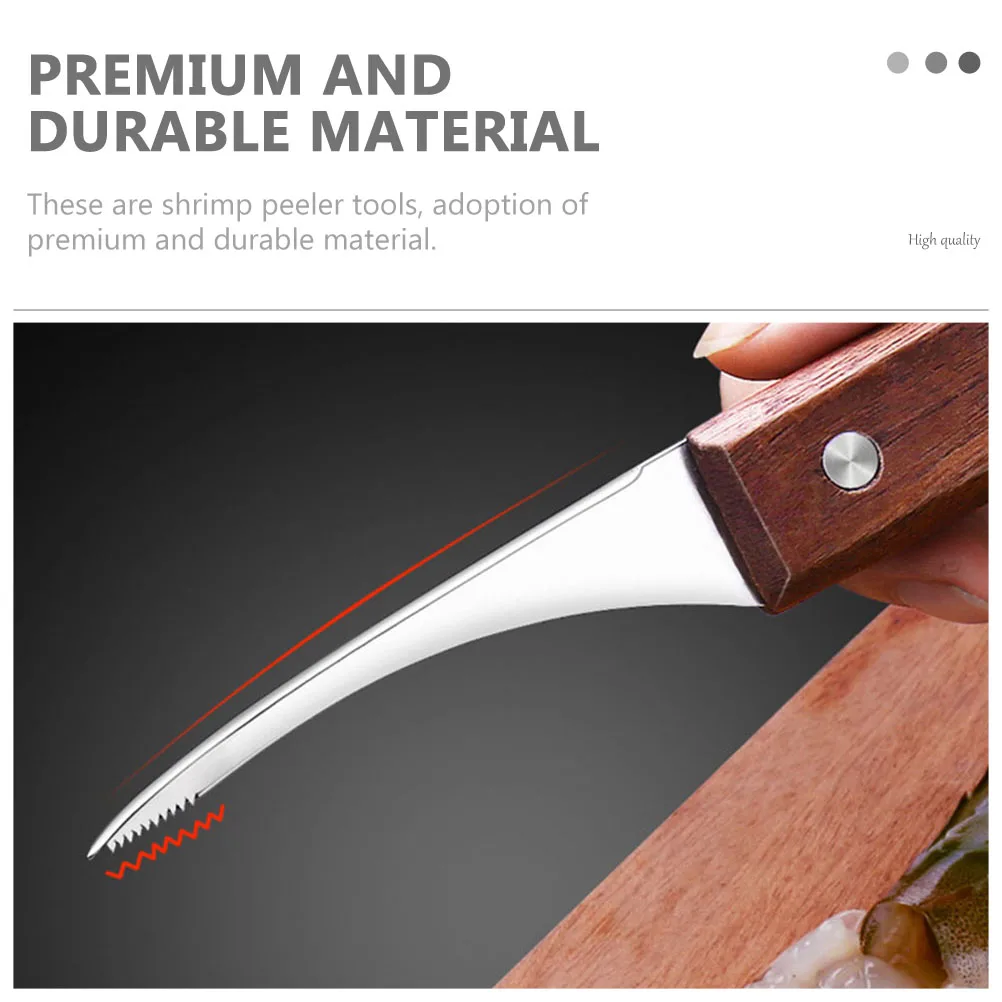 Shrimp Peeler Stainless Steel Wooden Kitchen Tool Home Hotel Restaurant Shrimp Cleaning Line Remover
Shrimp Peeler Stainless Steel Wooden Kitchen Tool Home Hotel Restaurant Shrimp Cleaning Line Remover