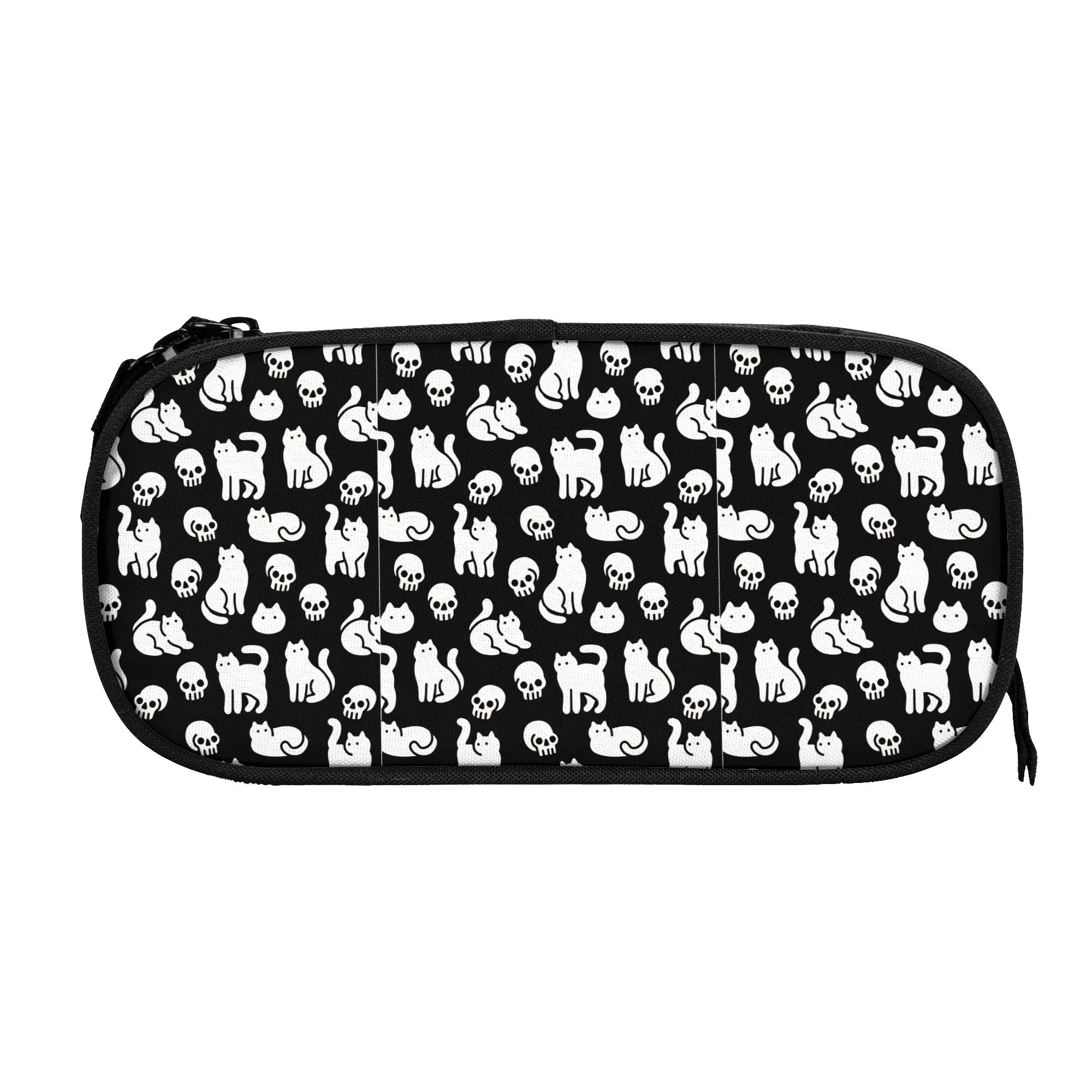 1 piece Lightweight Cats and Skulls Pattern Pencil Case Boys Pen Bag Skull Office Stationery Bag
1 piece Lightweight Cats and Skulls Pattern Pencil Case Boys Pen Bag Skull Office Stationery Bag