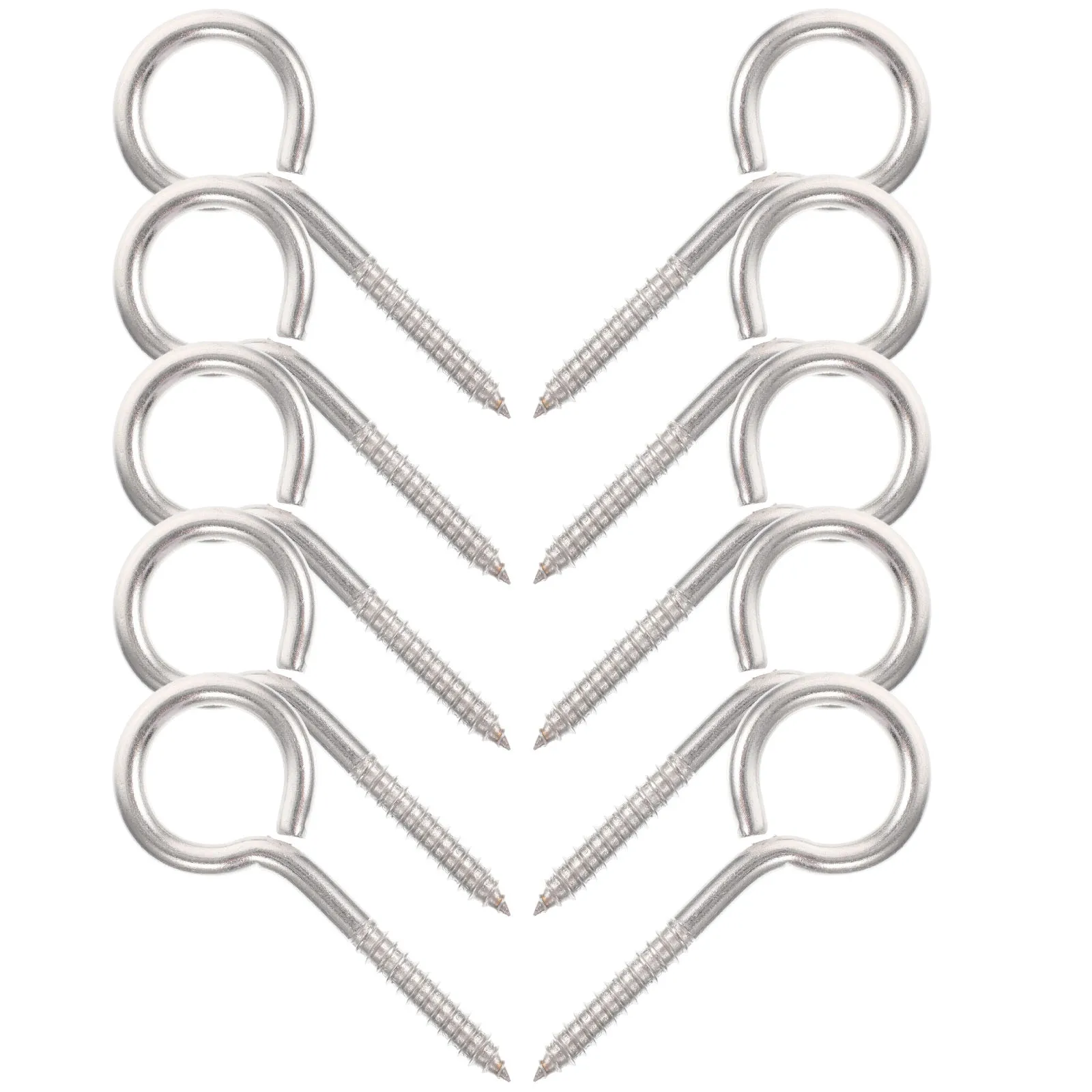 10PCS Closed Screws M5 65 Stainless Screw Hooks Steel Heavy Duty Hooks for Furniture Mounting Wire Basket Hanging
10PCS Closed Screws M5 65 Stainless Screw Hooks Steel Heavy Duty Hooks for Furniture Mounting Wire Basket Hanging