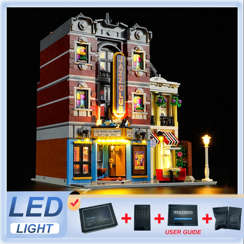 Комплект светодиодных фонарей «сделай сам» для джазового клуба и пицзера LEGO 10312 (только светодиодный светильник, без модели блоков) 
Комплект светодиодных фонарей «сделай сам» для джазового клуба и пицзера LEGO 10312 (только светодиодный светильник, без модели блоков)