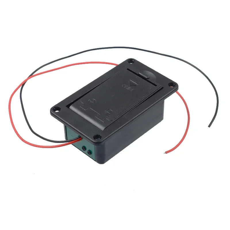 10pcs Active Bass Guitar Pickup Battery Boxs 9V battery Case/Compartment Cover With Metal Contacts Spring and 25cm Cable
10pcs Active Bass Guitar Pickup Battery Boxs 9V battery Case/Compartment Cover With Metal Contacts Spring and 25cm Cable