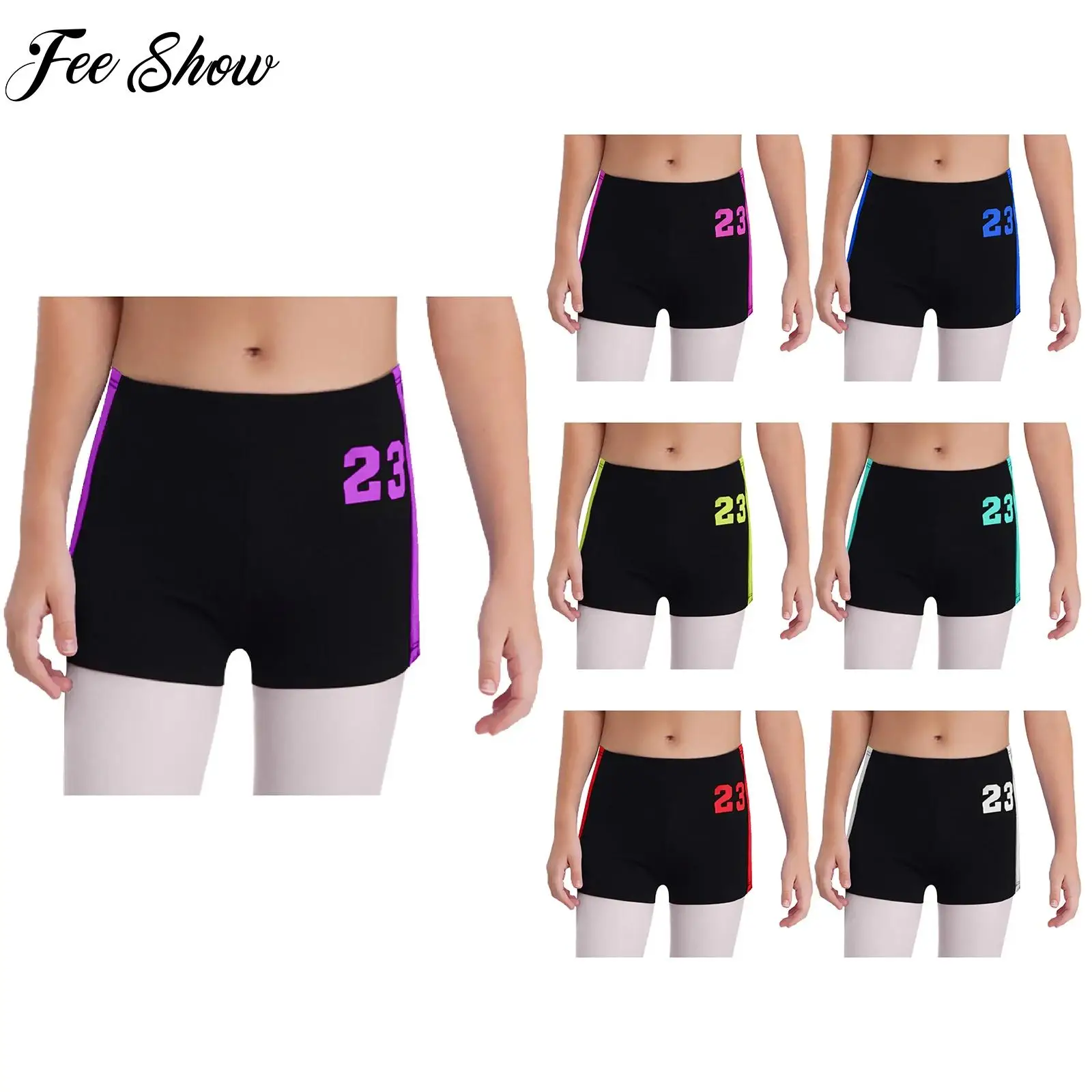 2025 Stylish Kids Girl Sports Shorts Stretchy Metallic Stripes Contrasting Number Printed Shorts Workout Running Cycling Costume
2025 Stylish Kids Girl Sports Shorts Stretchy Metallic Stripes Contrasting Number Printed Shorts Workout Running Cycling Costume