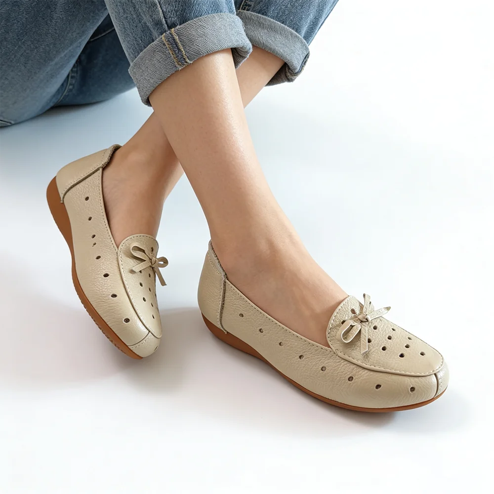 Spring Summer Women Leather Loafers Slip On Flats Breathable Casual Walking Driving Shoes Soft Comfort Plus Size 42 D966
Spring Summer Women Leather Loafers Slip On Flats Breathable Casual Walking Driving Shoes Soft Comfort Plus Size 42 D966