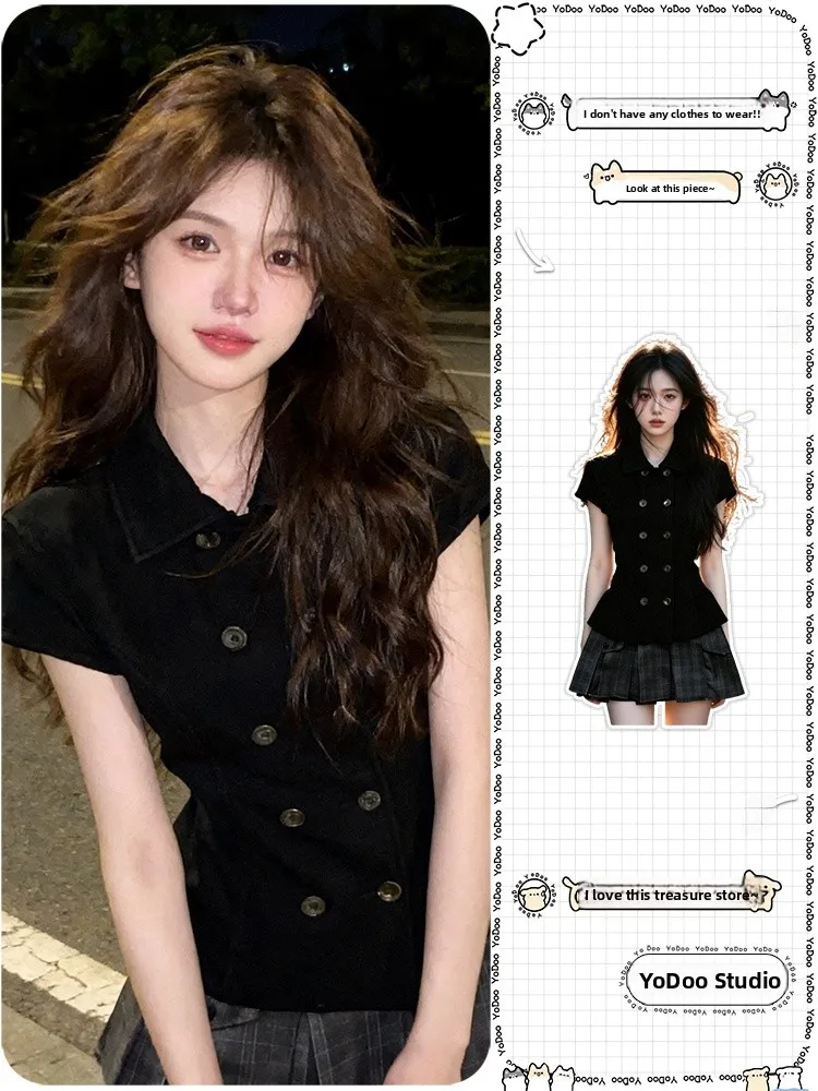 Vintage Black Knitted Slim Fit Top And Plaid Skirt Set Women's Fashion Autumn Spring Casual Wear Polyester Fiber
Vintage Black Knitted Slim Fit Top And Plaid Skirt Set Women's Fashion Autumn Spring Casual Wear Polyester Fiber