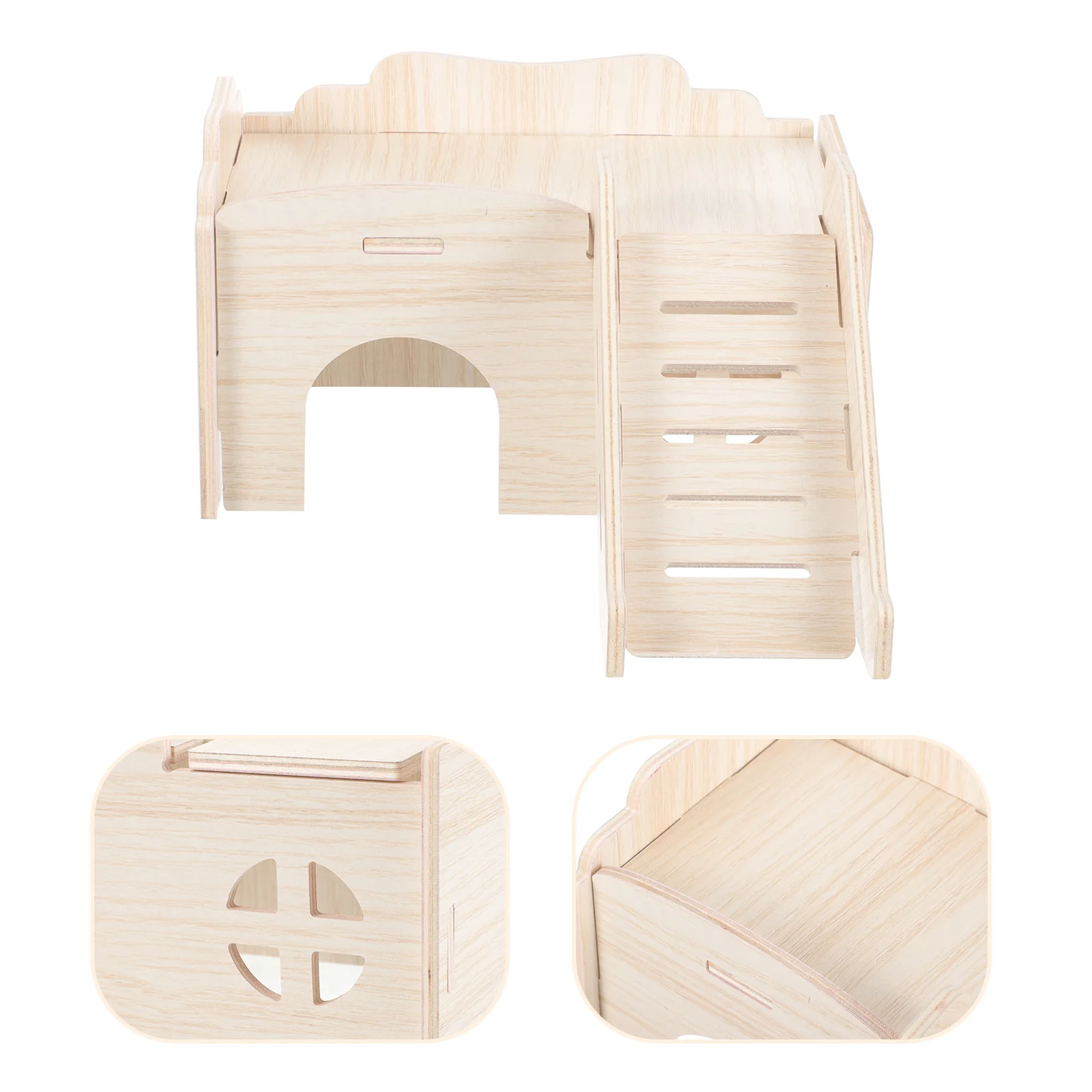 Wooden Hamster Bed Cage Accessories Toys for Hamsters Multifunction House Platform Solid Hides
Wooden Hamster Bed Cage Accessories Toys for Hamsters Multifunction House Platform Solid Hides