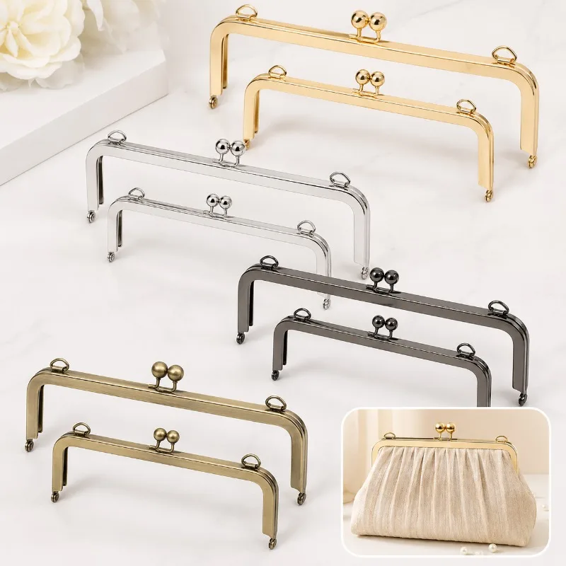 1/2Pcs 20cm/25cm Metal Purse Kiss Clasp Handle Square Bag Wallet Frame Bracket for Handbag Clutch DIY Sewing Making Accessories
1/2Pcs 20cm/25cm Metal Purse Kiss Clasp Handle Square Bag Wallet Frame Bracket for Handbag Clutch DIY Sewing Making Accessories