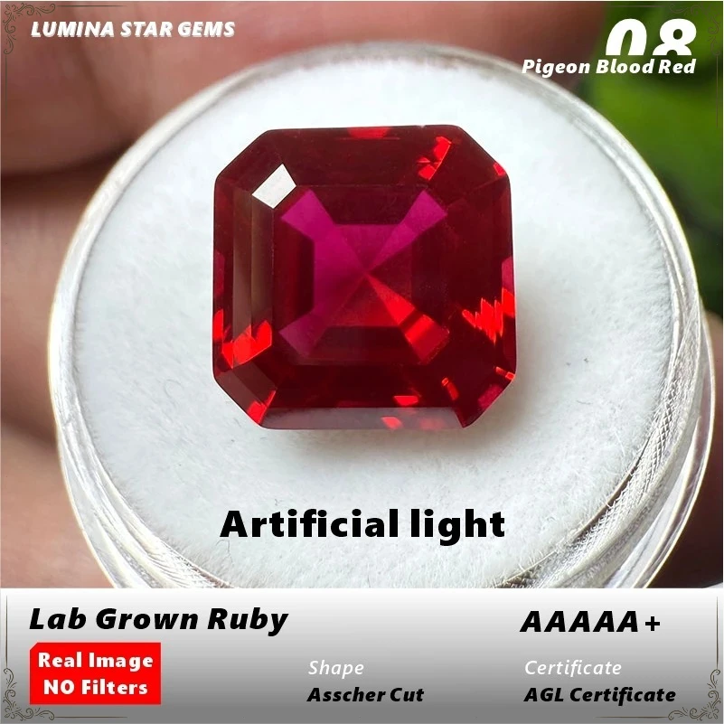 Asscher Cut Lab Grown Ruby AAAAA+ Pigeon Blood Loose Gemstones DIY Jewelry Making AGL Certified
Asscher Cut Lab Grown Ruby AAAAA+ Pigeon Blood Loose Gemstones DIY Jewelry Making AGL Certified
