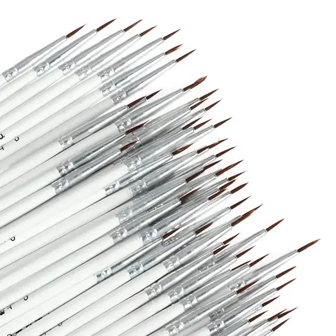 10 szt. Delikatna ręka malowany cienki hak długopis do rysowania artystycznego długopis szczotka nylonowa Eyeliner do makijażu pisak detale pędzel kosmetyki artykuły artystyczne