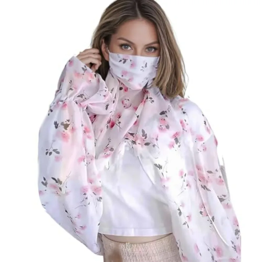 OULIGET Women Sun Protection Floral Scarf Shawl, Lightweight Cardigan Chiffon Print Mask Integration Cycling Fishing Driving
OULIGET Women Sun Protection Floral Scarf Shawl, Lightweight Cardigan Chiffon Print Mask Integration Cycling Fishing Driving