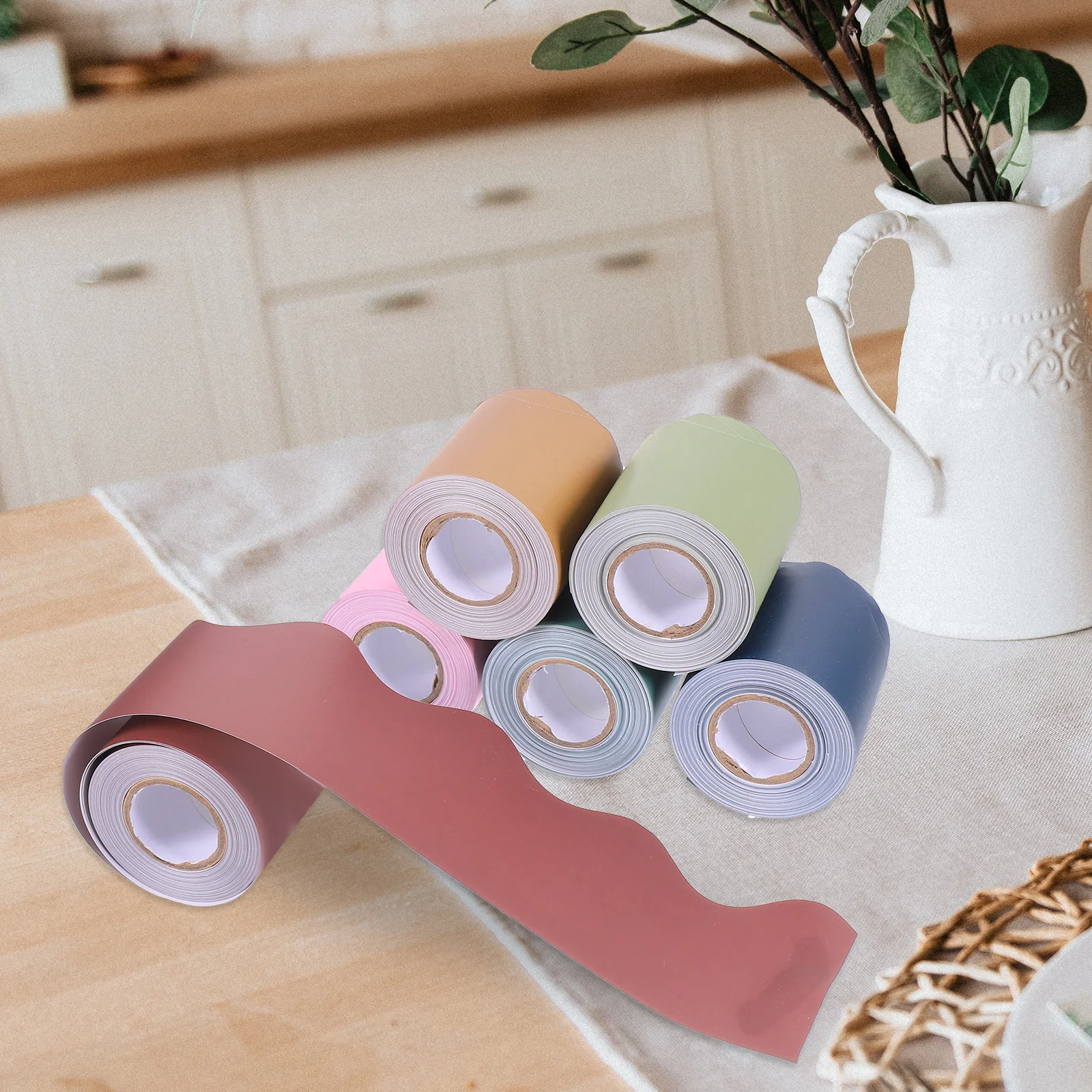 6 Rolls Scalloped Border Paper Bulletin Board Decorative Trim Blackboard Classroom Festival Accessories Wear-Resistant Removable
6 Rolls Scalloped Border Paper Bulletin Board Decorative Trim Blackboard Classroom Festival Accessories Wear-Resistant Removable