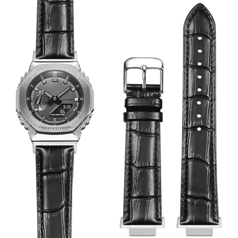 Casio AP Farmhouse oak strap GA-2100 GM-2100 modified bamboo grain leather cowhede strap 16m men's wristband accessories
Casio AP Farmhouse oak strap GA-2100 GM-2100 modified bamboo grain leather cowhede strap 16m men's wristband accessories