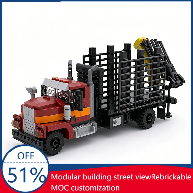 590 PCS Logging Semi Truck Model Custom Building Blocks Assembly Vehicle Educational Toy Creative Collection Display Xmas Gifts
590 PCS Logging Semi Truck Model Custom Building Blocks Assembly Vehicle Educational Toy Creative Collection Display Xmas Gifts