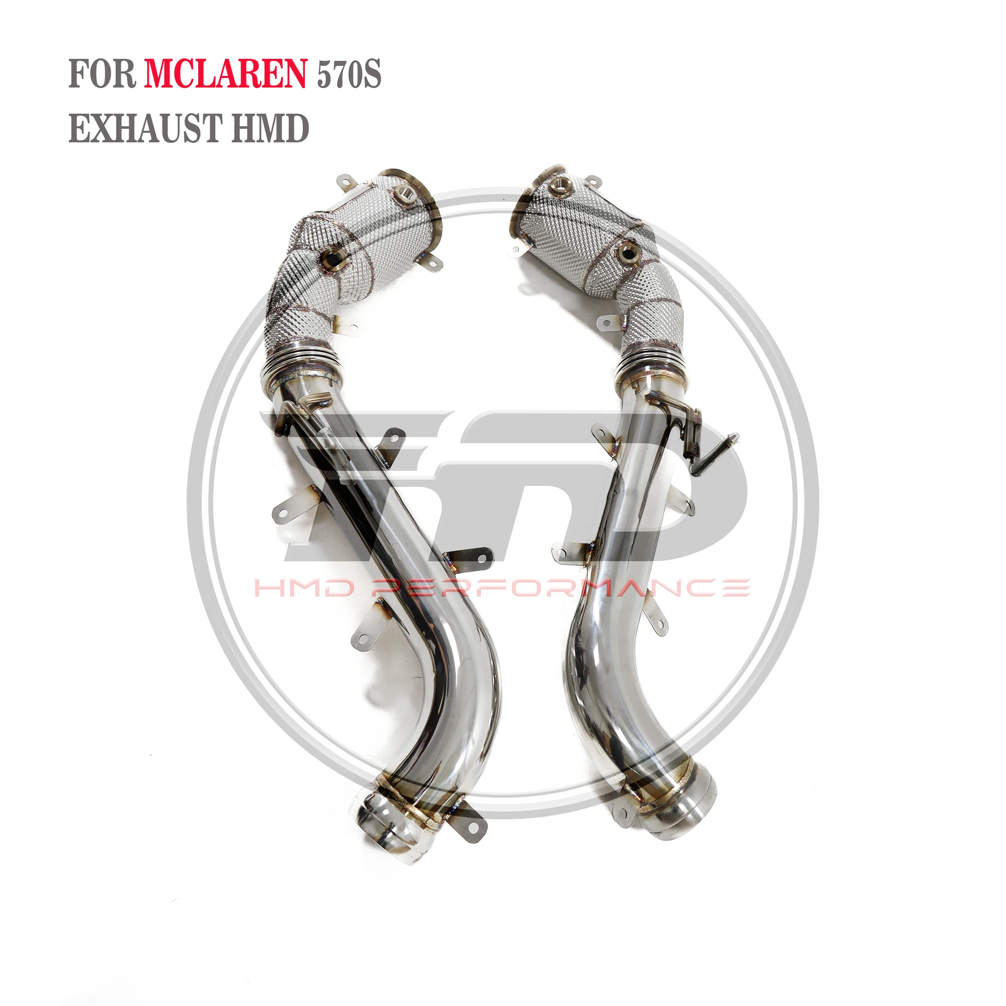 HMD Exhaust System High Flow Performance Downpipe for McLaren 570S 650S 675LT MP4-12C 3.8T With Heat Shield Racing Pipe
HMD Exhaust System High Flow Performance Downpipe for McLaren 570S 650S 675LT MP4-12C 3.8T With Heat Shield Racing Pipe