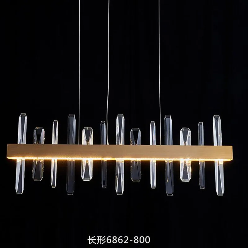 Modern Rectangle Gold Chandelier In The Living Room Dining Room Home Decoration Crystal Light Kitchen Island Indoor Lighting
Modern Rectangle Gold Chandelier In The Living Room Dining Room Home Decoration Crystal Light Kitchen Island Indoor Lighting
