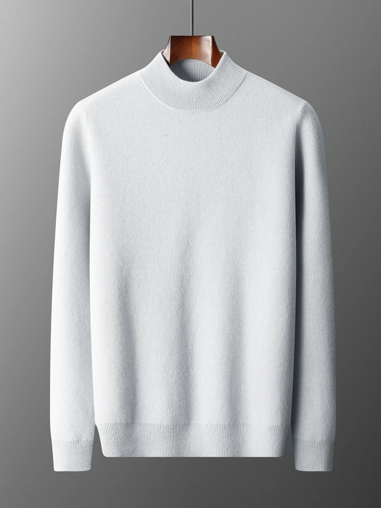 TLOML Men's 100% Merino Wool Knitwear Mock Neck Air Layer Pullover Sweater Autumn Winter Basic Thicken Soft Cashmere Sweater Top
TLOML Men's 100% Merino Wool Knitwear Mock Neck Air Layer Pullover Sweater Autumn Winter Basic Thicken Soft Cashmere Sweater Top