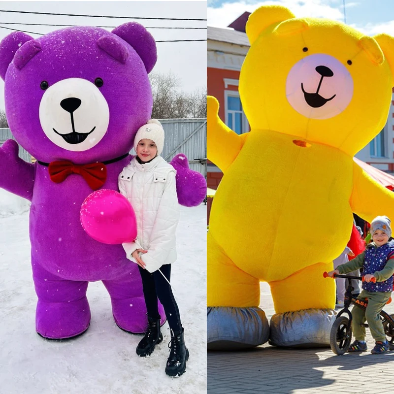 Colorful Inflatable Teddy Bear Costume Funny Plush Mascot for Adult Carnival Party Adorable Bear Suit No Battery
Colorful Inflatable Teddy Bear Costume Funny Plush Mascot for Adult Carnival Party Adorable Bear Suit No Battery