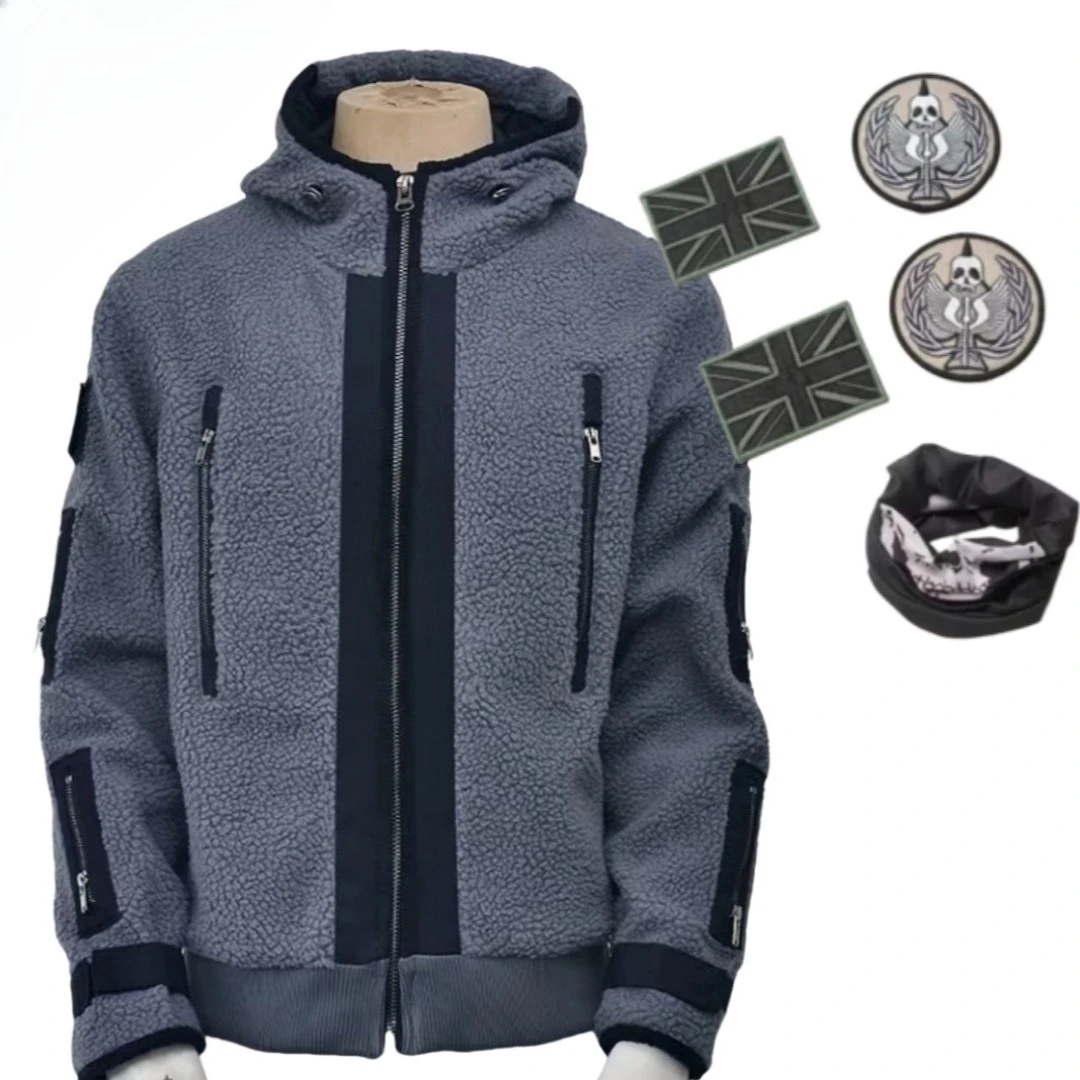 Call of Duty TF141 Uniform Ghost Top Long Sleeve Zipper Hoodie Coat Cosplay Costumes Halloween Performance Clothing for Adult
Call of Duty TF141 Uniform Ghost Top Long Sleeve Zipper Hoodie Coat Cosplay Costumes Halloween Performance Clothing for Adult