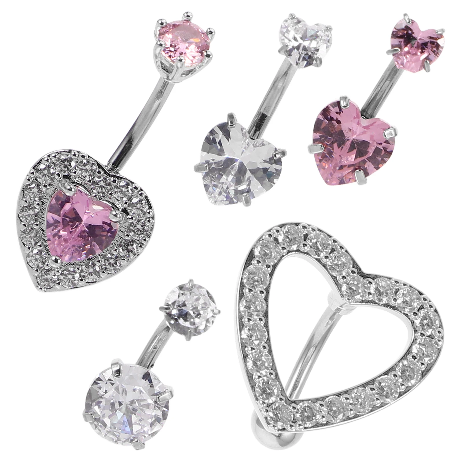 5 Pcs Umbilical Ornaments Navel Ring Jewelry Stainless Steel Belly Button Piercing Dangle
5 Pcs Umbilical Ornaments Navel Ring Jewelry Stainless Steel Belly Button Piercing Dangle