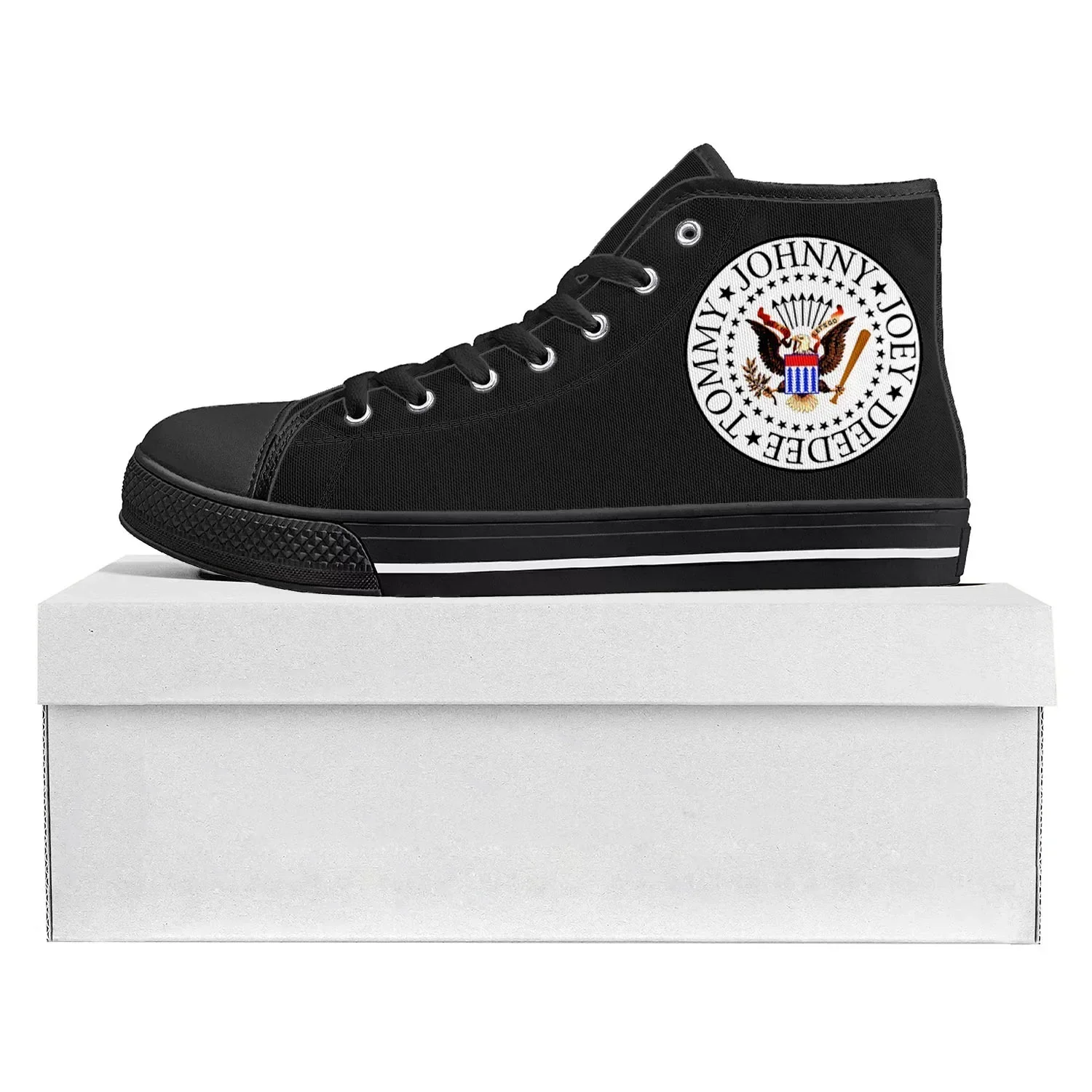 Ramone Eagle Punk Rock Band Fashion High Top High Quality Sneakers Mens Womens Teenager Canvas Sneaker Couple Shoe Custom Shoe
Ramone Eagle Punk Rock Band Fashion High Top High Quality Sneakers Mens Womens Teenager Canvas Sneaker Couple Shoe Custom Shoe
