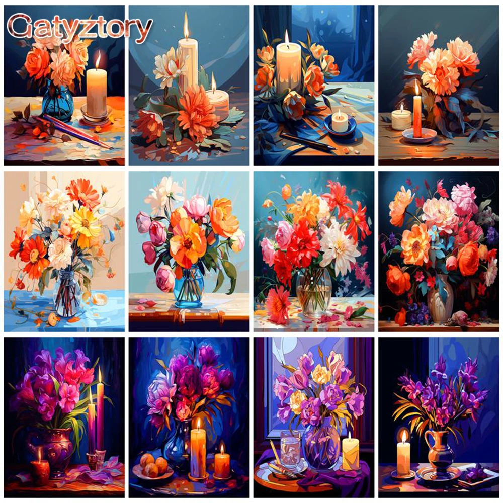 GATYZTORY Painting By Number Flower On Canvas Kits Acrylic Paint For Adults Drawing Coloring By Number With Diy Frame Home Decor
GATYZTORY Painting By Number Flower On Canvas Kits Acrylic Paint For Adults Drawing Coloring By Number With Diy Frame Home Decor