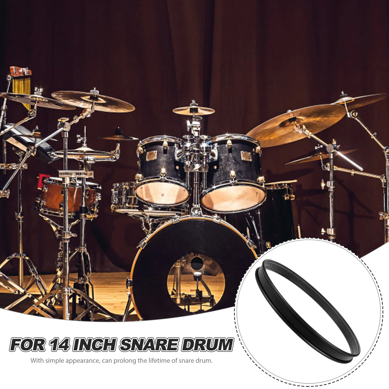 14 Inch Snare Drum Hoop Metal Replacement Accessory -Resistant Rustproof Long-Lasting Gift for Drummers
14 Inch Snare Drum Hoop Metal Replacement Accessory -Resistant Rustproof Long-Lasting Gift for Drummers