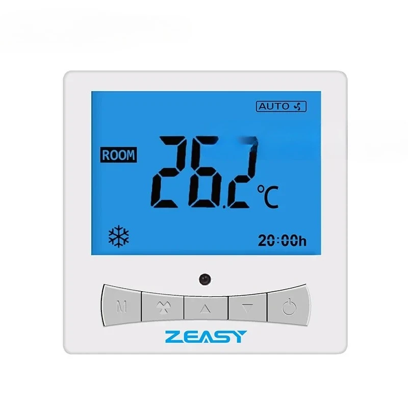 ZEASY ZY1601 Центральный кондиционер Контроллер температуры Вентиляторная катушка Температура Трехскоростной переключатель Панель управления
ZEASY ZY1601 Центральный кондиционер Контроллер температуры Вентиляторная катушка Температура Трехскоростной переключатель Панель управления