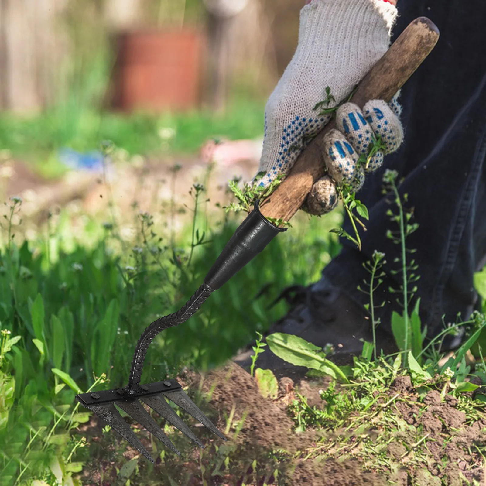 Sturdy Multi-Function Rake Carbon Steel Material Ideal Gardening Tasks Soils Seeds Planting Small Metal Rake Hand Weeder Tool
Sturdy Multi-Function Rake Carbon Steel Material Ideal Gardening Tasks Soils Seeds Planting Small Metal Rake Hand Weeder Tool