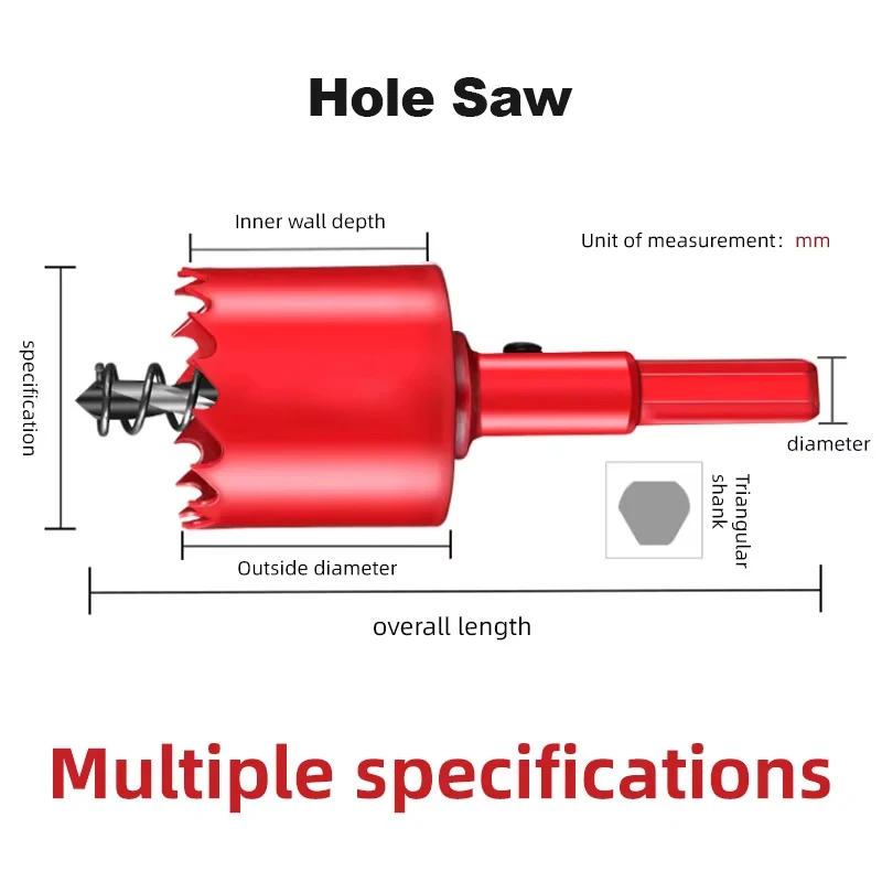 1PCS M42 Bi-Metal Hole Saw Drill Bit Kit16-200mmfor Metal Iron Aluminum Stainless Plastic DIY Wood PVC Sheet Cutting Cutter Tool
1PCS M42 Bi-Metal Hole Saw Drill Bit Kit16-200mmfor Metal Iron Aluminum Stainless Plastic DIY Wood PVC Sheet Cutting Cutter Tool