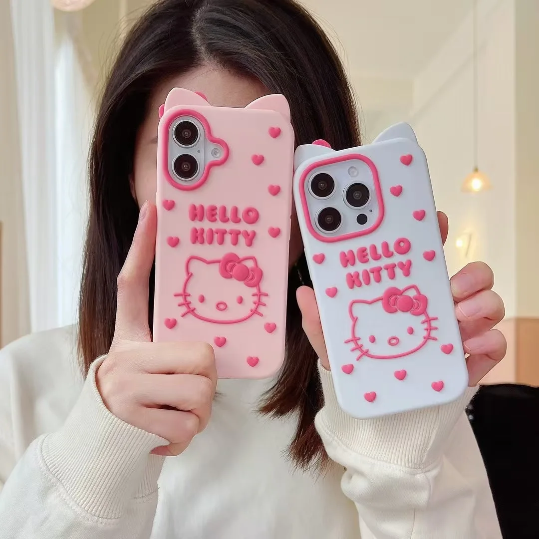 Чехол Hello Kitty Bow для iPhone 16, promax 15, 14 Plus 13 12 Pro Max, мягкий силиконовый чехол с милым мультяшным котом KT 3D Cat
Чехол Hello Kitty Bow для iPhone 16, promax 15, 14 Plus 13 12 Pro Max, мягкий силиконовый чехол с милым мультяшным котом KT 3D Cat