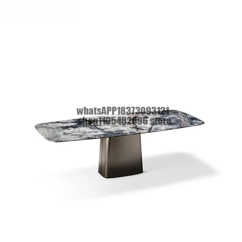 Marble Dining Table Rectangular Bright Stone Top Kitchen Table for Dining Room Furniture
Marble Dining Table Rectangular Bright Stone Top Kitchen Table for Dining Room Furniture
