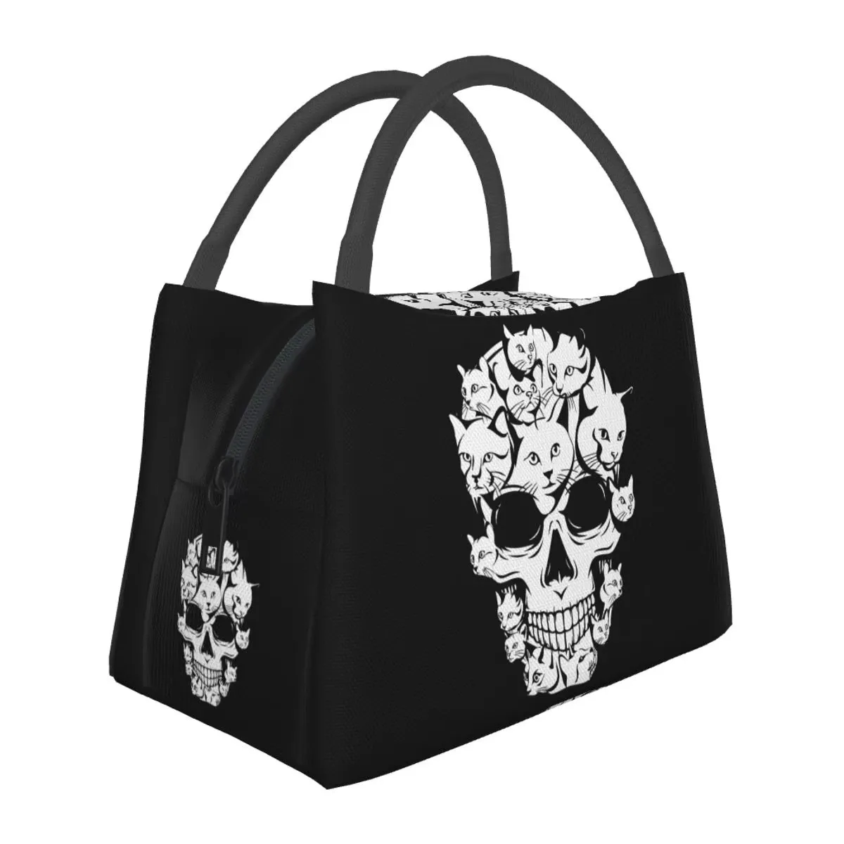 Halloween Cat Skull Insulated Lunch Bag 600D Oxford Tote for School Picnic Food Storage
Halloween Cat Skull Insulated Lunch Bag 600D Oxford Tote for School Picnic Food Storage