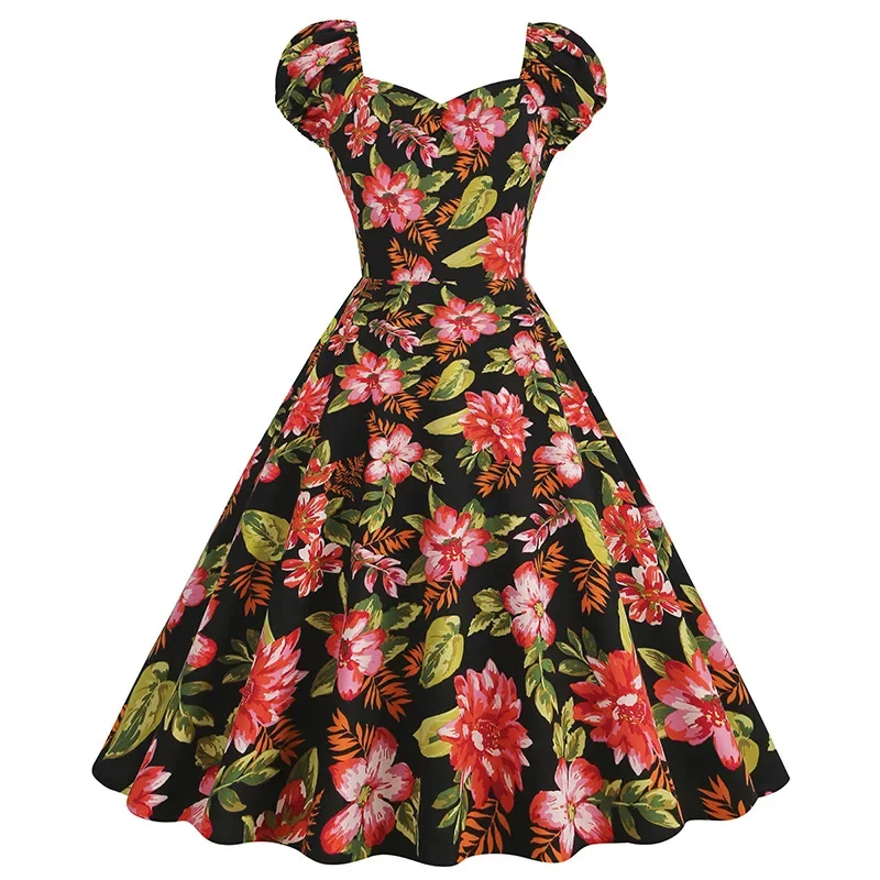 2024 New Vintage Summer V Neck A Line Sleeveless Dress Fashion Elegant Women's Pleated Ruffled Floral Print Cocktail Club Dress
2024 New Vintage Summer V Neck A Line Sleeveless Dress Fashion Elegant Women's Pleated Ruffled Floral Print Cocktail Club Dress