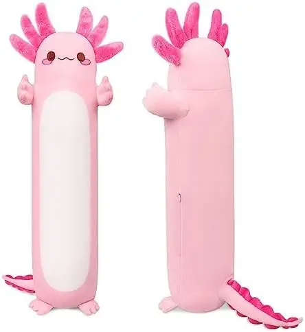 20" Cute Axolotl Stuffed Animal Plush Pillow, Soft Kawaii Cat Face Pink Axolotl Body Pillow, Long Plush Doll for Kids Adults
20" Cute Axolotl Stuffed Animal Plush Pillow, Soft Kawaii Cat Face Pink Axolotl Body Pillow, Long Plush Doll for Kids Adults